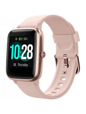 HAFURY Reloj inteligente de actividad para mujeres a prueba de agua, Android e iOS, monitor de ritmo cardíaco, IP68 natación impermeable reloj con calorías paso sueño Tracker